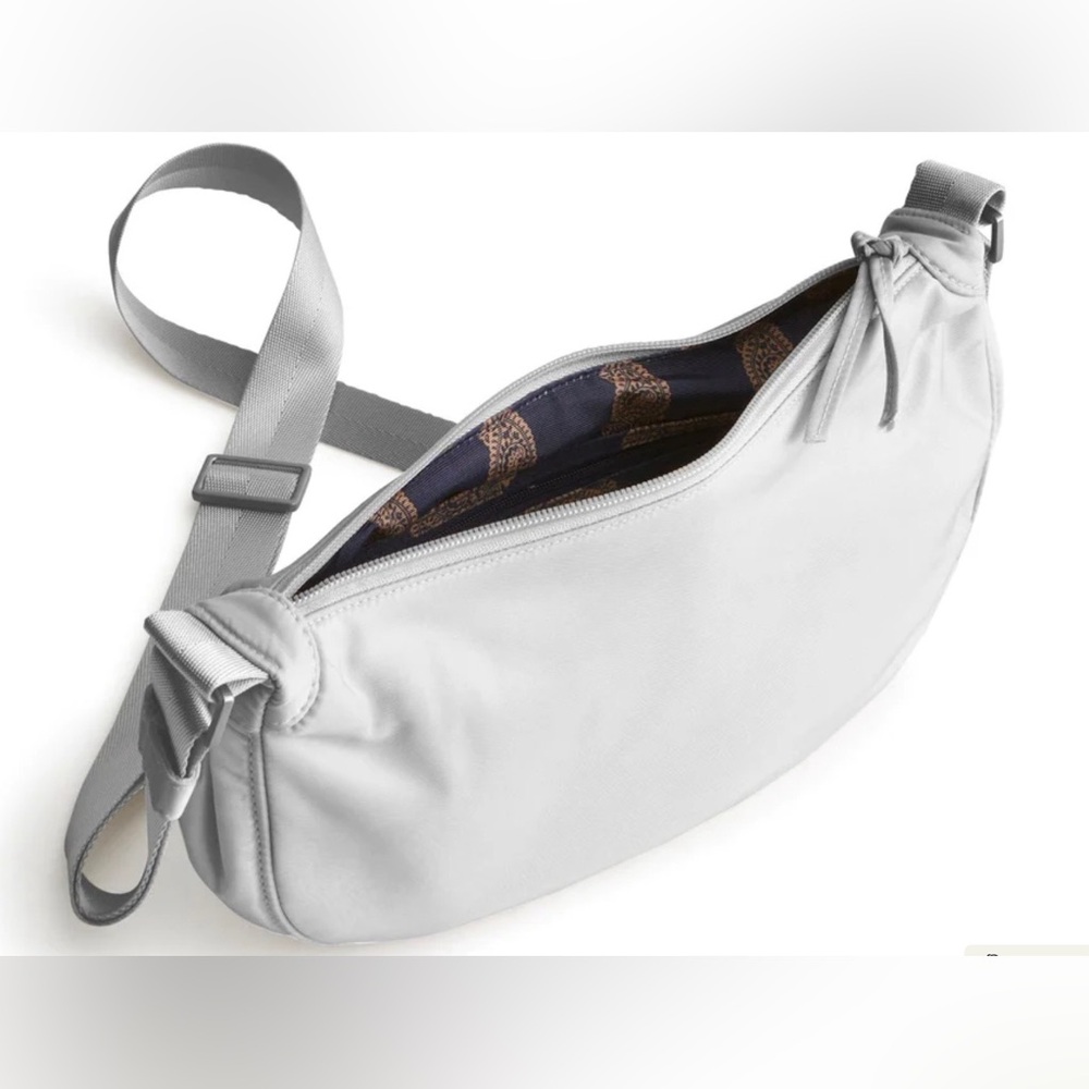 Vera Bradley Springbrook Sling Crossbody Bag Oyster Mushroom Print - Picture 2 of 3